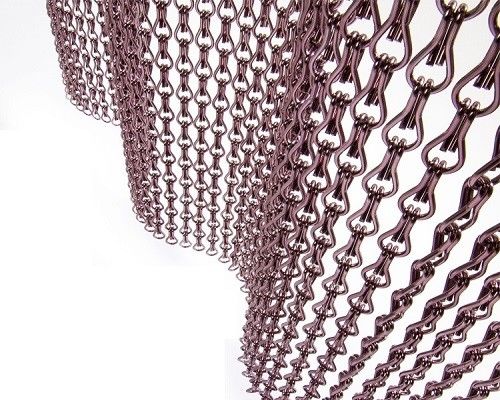 Metal Zincir Bağlantı Perdeler Zincir Böcek Kapı Perdeler Asılı Zincir Perdeler Uçan Kapak Kapı Perdeler