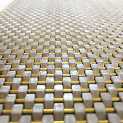 Tel çapı 0.8mm 2.0mm Paslanmaz Çelik Mesh Panel Kaplama Duvarı için düz dokuma