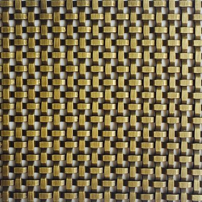 Paslanmaz Çelik Dekoratif Dokuma Tel Ağı Uzunluğu 30m-100m Mebel dolabı kapıları için sanat kurulumları