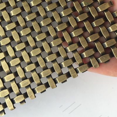Paslanmaz Çelik Dekoratif Dokuma Tel Ağı Uzunluğu 30m-100m Mebel dolabı kapıları için sanat kurulumları