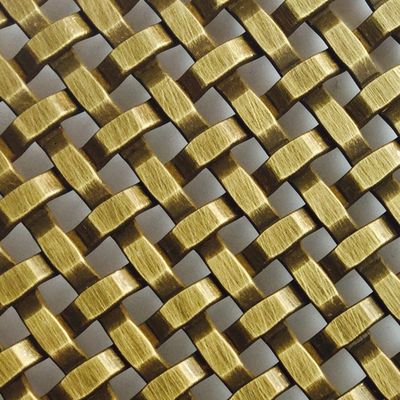 Paslanmaz Çelik Dekoratif Dokuma Tel Ağı Uzunluğu 30m-100m Mebel dolabı kapıları için sanat kurulumları