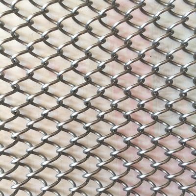 İç dekorasyon % 80 Açık Alan Metal Bobin Perdeler Özel Uzunluk ve 9 mm Tel Çaprazlığı ile ISO9001 Sertifikası