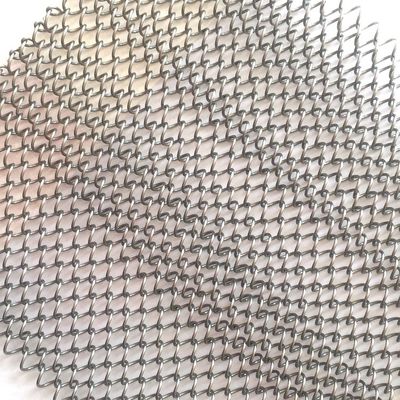 İç dekorasyon % 80 Açık Alan Metal Bobin Perdeler Özel Uzunluk ve 9 mm Tel Çaprazlığı ile ISO9001 Sertifikası