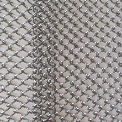 İç dekorasyon % 80 Açık Alan Metal Bobin Perdeler Özel Uzunluk ve 9 mm Tel Çaprazlığı ile ISO9001 Sertifikası