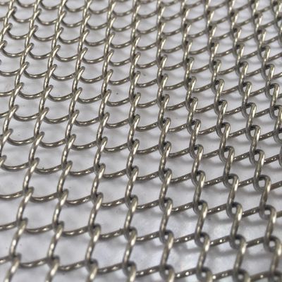 0.5-2mm Kalınlığı Yuvarlak Pencere Tedavisi Perde için Bronz Metal Bobin Perdeler