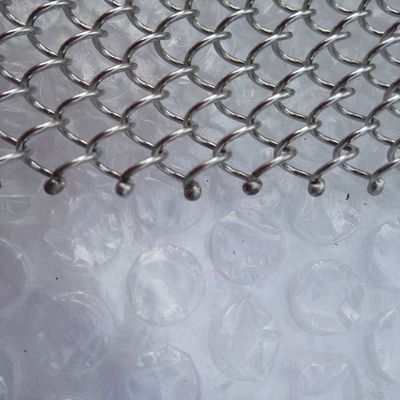 0.5-2mm Kalınlığı Yuvarlak Pencere Tedavisi Perde için Bronz Metal Bobin Perdeler