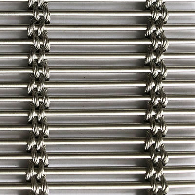 Ağır Güçlü Tel Anti Koroziv 1.2 Kgs Plain Weave Architectural Mesh ISO9001 Sertifikalı