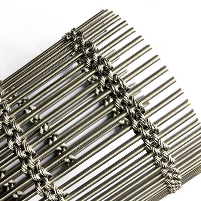 Ağır Güçlü Tel Anti Koroziv 1.2 Kgs Plain Weave Architectural Mesh ISO9001 Sertifikalı