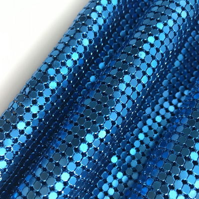 Esnek Alüminyum Sequin Mesh Kumaş Zincir Posta Kumaş Masa Kumaşı için Zincir Posta Perdeler