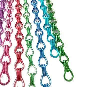 Dayanıklı Saf Alüminyum Zincir Uçan Ekran Kapı Uçan Ekran Perde Zincir Bağlantı Perdeler Uçan Perdeler
