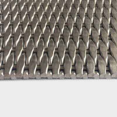 Modern dolap kapıları için 2-6mm Gümüş Metallik Paslanmaz Çelik Dekoratif Tel Ağı Izgaraları