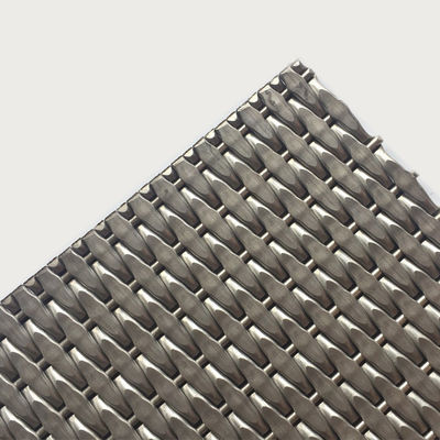 Modern dolap kapıları için 2-6mm Gümüş Metallik Paslanmaz Çelik Dekoratif Tel Ağı Izgaraları