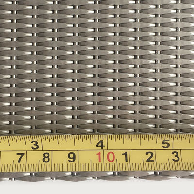 Modern dolap kapıları için 2-6mm Gümüş Metallik Paslanmaz Çelik Dekoratif Tel Ağı Izgaraları