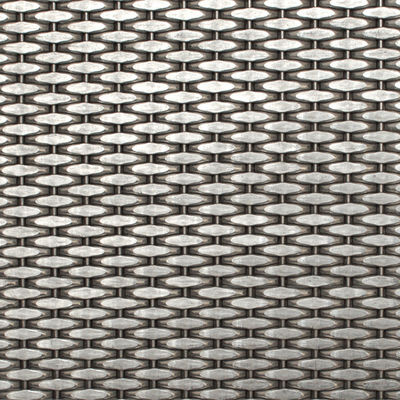 Modern dolap kapıları için 2-6mm Gümüş Metallik Paslanmaz Çelik Dekoratif Tel Ağı Izgaraları