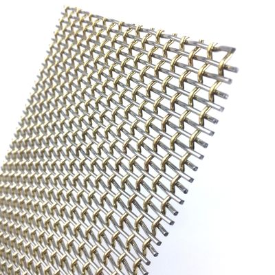 İç ve dış tasarımlarda sert dekoratif için özelleştirilebilir paslanmaz çelik metal örgü