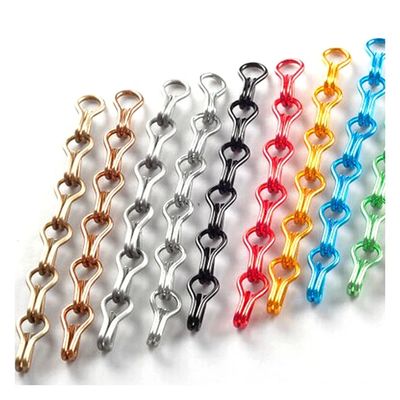 Özelleştirilebilir Alüminyum Zinciri Uçan Ekran Tel Diametresi 2mm Standart Boyutu 12mm*24mm