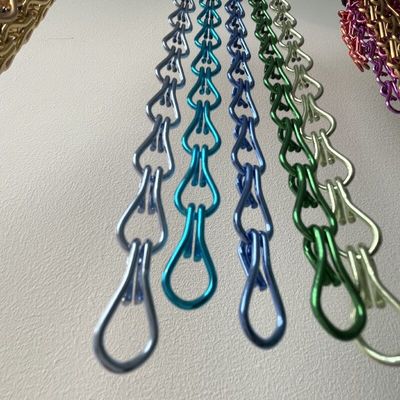 İyi Havalandırma Zincir Bağlantısı Alüminyum 1,5 mm'lik Kablo Çaplı Uçan Ekran