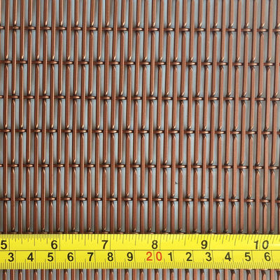 Kırmızı Bakır Rengi Alüminyum Tel Ağı Diametresi 1.5mm/2mm Duvar Panelleri İç Oda Bölgesi için