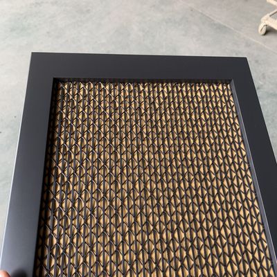 5mm Warp Pitch Dekoratif Tel Ağı Izgaraları Mükemmel Stil Ve Fonksiyon Dolap Kapıları