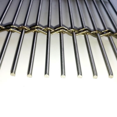 Bina Fasadı Gölgeleme Havalandırma Enerji tasarrufu için Paslanmaz Çelik Metal Mesh Perde