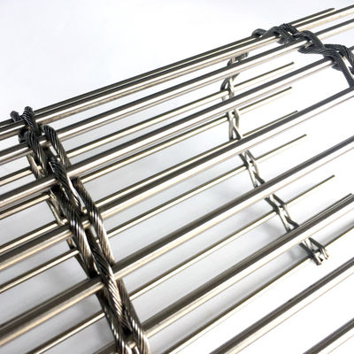 Bina Fasadı Gölgeleme Havalandırma Enerji tasarrufu için Paslanmaz Çelik Metal Mesh Perde