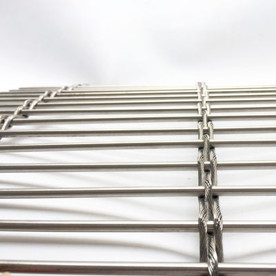 Bina Fasadı Gölgeleme Havalandırma Enerji tasarrufu için Paslanmaz Çelik Metal Mesh Perde