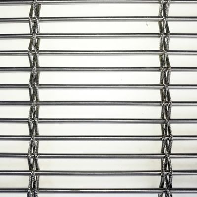 Bina Fasadı Gölgeleme Havalandırma Enerji tasarrufu için Paslanmaz Çelik Metal Mesh Perde