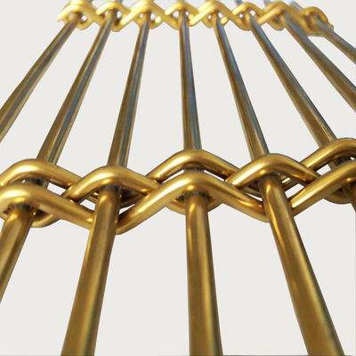Yumuşak Paslanmaz Çelik Metal Mesh Perde Büyük Lobi Kurulumları için Yaratıcı İç Işık Tasarımları