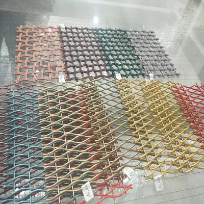 18mm Warp Pitch Alüminyum Dekoratif Kabine Kapıları için Tel Ağı Izgaraları