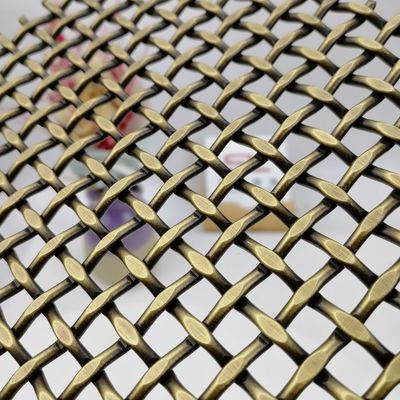 İç mekanları yükseltin 18 mm kurşunkalemli lüks tunç dekoratif ızgaralar SGS sertifikalı
