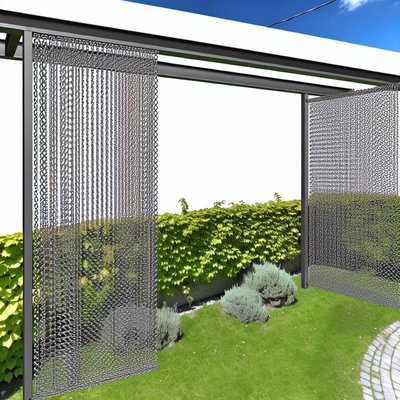 Bahçe ve Peyzaj Tasarımı için Dekoratif Alüminyum Zincir Örgü Perde