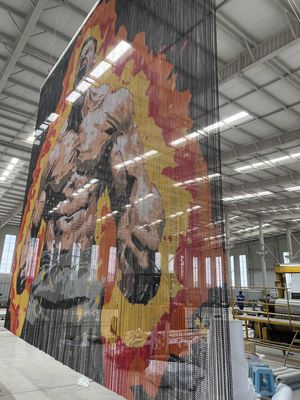 Mobilya ve Sanat Enstalasyonu için Yaratıcı Dekoratif Alüminyum Zincir Perde, Yangına Dayanıklı Özelleştirilebilir Metal Örgü Tasarımı