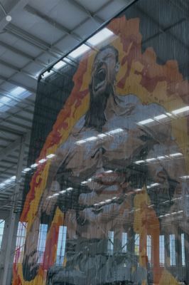 Mobilya ve Sanat Enstalasyonu için Yaratıcı Dekoratif Alüminyum Zincir Perde, Yangına Dayanıklı Özelleştirilebilir Metal Örgü Tasarımı