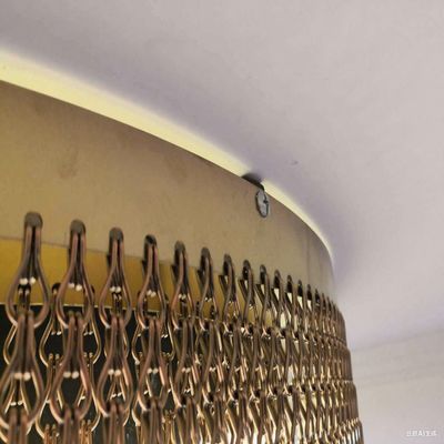 Alüminyum Zincir Bağlantı Perde Özel Boyutlu ve Sabit Raylar ve Diğer Ayarlar