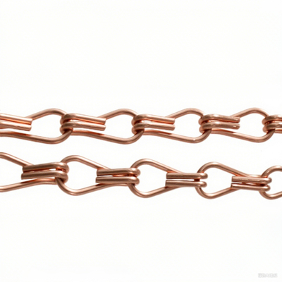 Dekoratif Chainmail Ring Mesh Perde Ekran Bina Cepheleri Doğal Renk