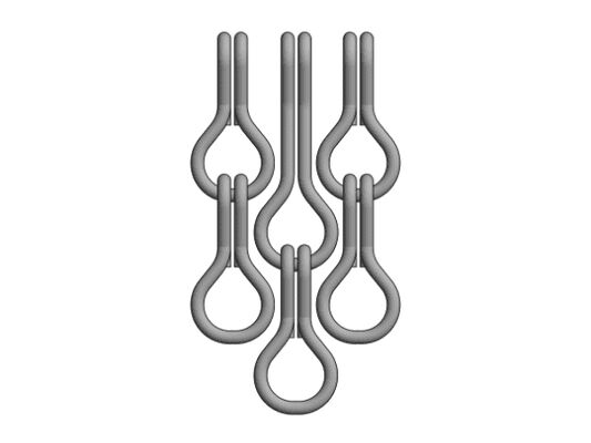 12x24mm Zincir Boyutu Alüminyum Zincir Uçan Ekranı % 60 Açık Alan ve Etkili Uçan Kontrolü için 1.2mm Tel Diametresi