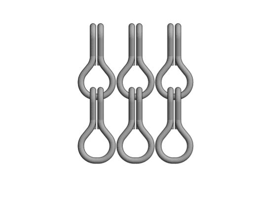 12x24mm Zincir Boyutu Alüminyum Zincir Uçan Ekranı % 60 Açık Alan ve Etkili Uçan Kontrolü için 1.2mm Tel Diametresi