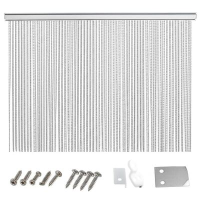 12x24mm Zincir Boyutu Alüminyum Zincir sinek ekranı % 60 açık alan ve böcek koruması için 1.2mm tel çapı