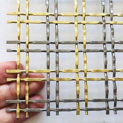 Ağır Hizmet Filtrasyonu ve Takviyesi İçin 5mm ila 50mm Açıklık Boyutlu 316 Kalite Paslanmaz Çelik Mimari Tel Örgü Panel