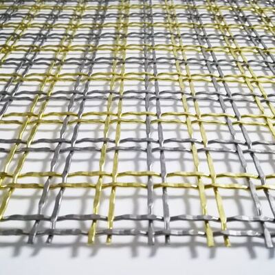 Ağır Hizmet Filtrasyonu ve Takviyesi İçin 5mm ila 50mm Açıklık Boyutlu 316 Kalite Paslanmaz Çelik Mimari Tel Örgü Panel