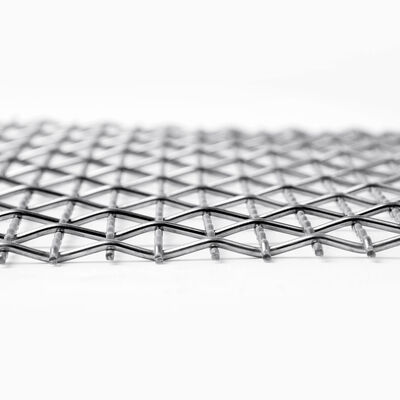 Customizable Stainless Steel Woven Crimped Mesh for Architectural Decoration Exterior Building Metal Facade