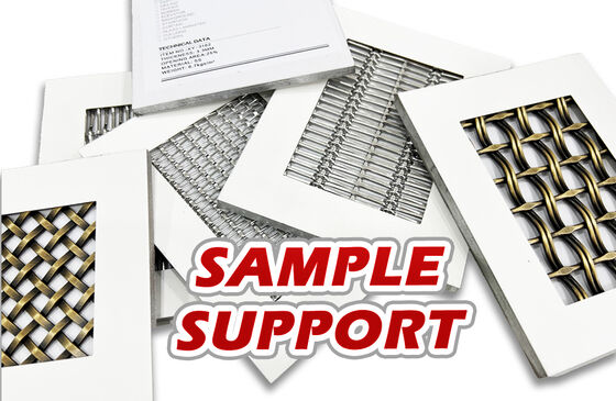 Decorative Metal Woven Mesh Panels and Railing Infill Mesh for Sports Facilities
