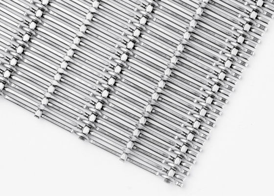 Dekoratif Metal Ağı Dikiş Dikiş Tel Mimarlık Cephesi Kaplama Ekrani Dış Duvar Dekoru