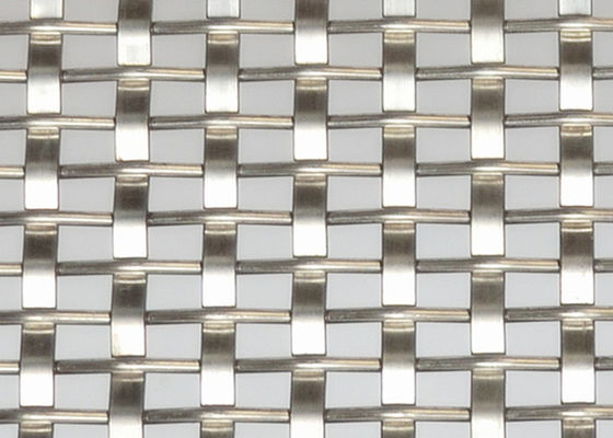 Dekoratif Tel Örgü Panel İçin Doğal Renkli Dokuma Mimari Metal Örgü