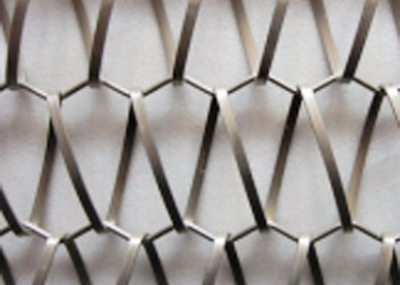 6.5mm 304 Spiral Hasır Dokuma Paslanmaz Çelik Kumaş Yüksek Çekme