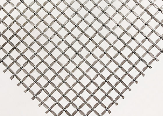 Dolap Kapıları İçin Doğal Renkli 2.5mm Kabartmalı Kilit Kıvrımlı Hasır Metal Ekran