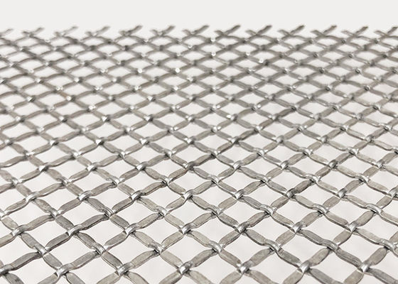 Dolap Kapıları İçin Doğal Renkli 2.5mm Kabartmalı Kilit Kıvrımlı Hasır Metal Ekran