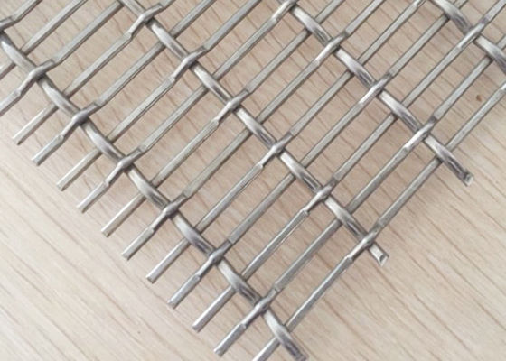 Katı Yapı ile Kıvrım Dekoratif Düz Dokuma Metal Mesh SS316 Antasit
