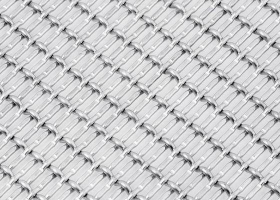 Yapı Malzemesi Dekor Kıvrımlı Endüstriyel Metal Hasır Kaplama 20m Uzunluk
