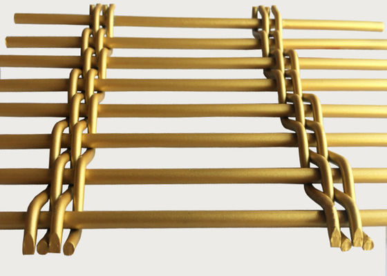 SGS Altın Dokuma Paslanmaz Çelik Metal Hasır Oda Bölücü 2×4m